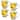 STP Goods 11.8 fl oz. Sunflowers Glass Mugs Set of 4.
