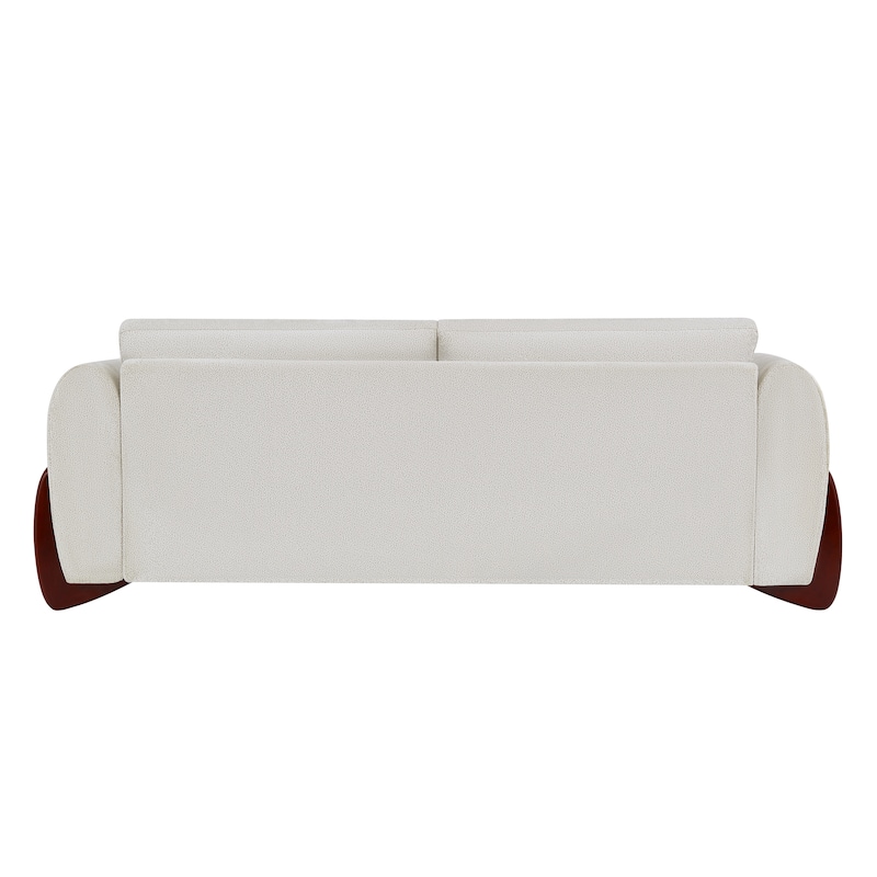 Christopher Knight Home - Hartly Modern Chenille Upholstered 3-Seater Sofa with Solid Wood Legs