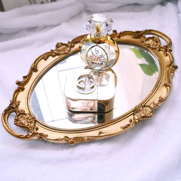 Mirrored Tray,Decorative Mirror for Perfume Organizer Jewelry Dresser Tray - Gold - Bed Bath & Beyond - 42706309 Mirrored Tray,Decorative Mirror for Perfume Organizer Jewelry Dresser Tray - Gold - Bed Bath & Beyond - 42706309