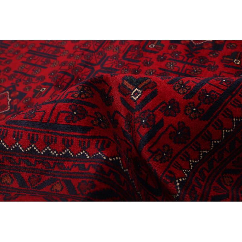 ECARPETGALLERY Hand-knotted Finest Khal Mohammadi Red Wool Rug - 6'7 x 10'0