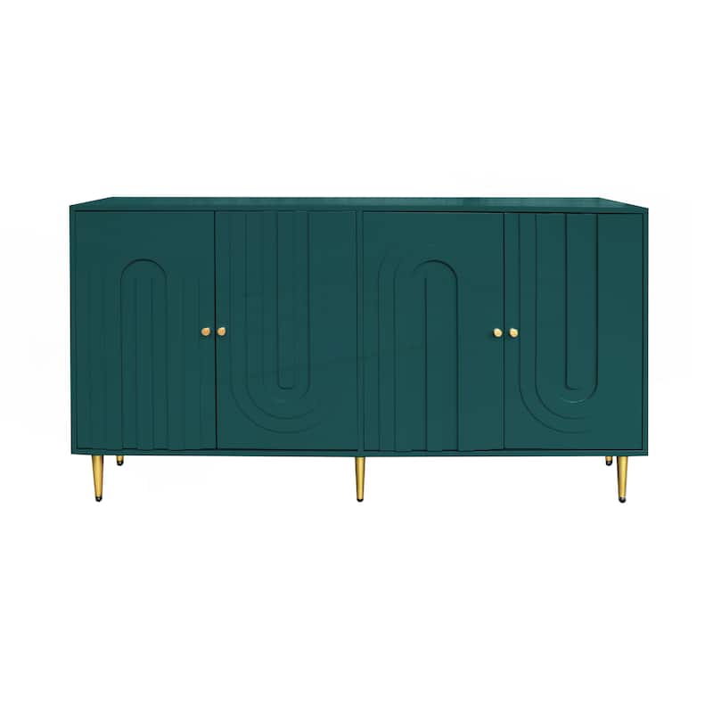 Modern 4 Door Wooden Cabinet Sideboard Buffet