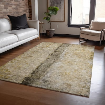 Machine Washable Indoor/ Outdoor Chantille Modern Contemporary Rug