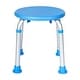 preview thumbnail 36 of 40, Tool-Free 300 Lb. Capacity, Adjustable White Bath & Shower Stool - 14.25"D x 14.25"W x 14" - 20.75"H