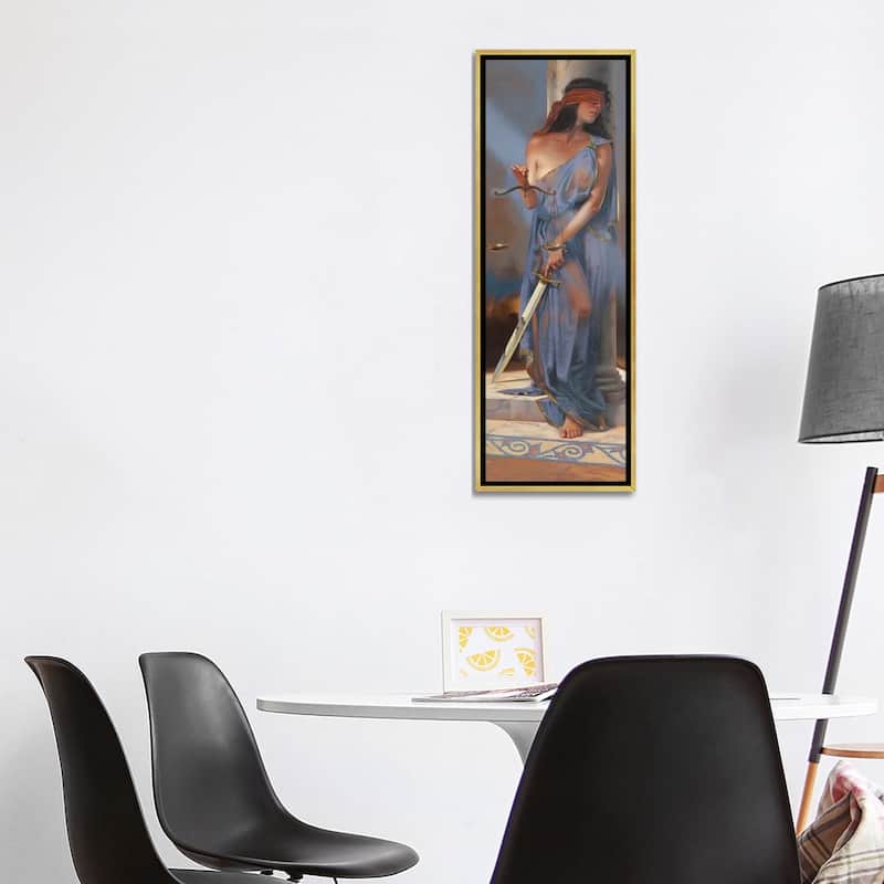 iCanvas "Lady Justice" by Maher Morcos Framed Canvas Print