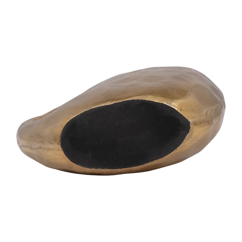 Sagebrook Home Metal Round Hammerd Cutout Vase
