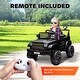 preview thumbnail 7 of 25, Qaba 12V Ride On Truck, Battery Powered Kids Electric Car with Spring Suspension, Remote, LED Headlights, Horn, USB Music
