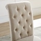 preview thumbnail 4 of 16, Roundhill Furniture Leviton Solid Wood Tufted Dining Chair (Set of 2)