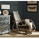 preview thumbnail 1 of 5, SAFAVIEH Bali Antique Grey Rocking Chair - 23.2" x 39.3" x 38.1"