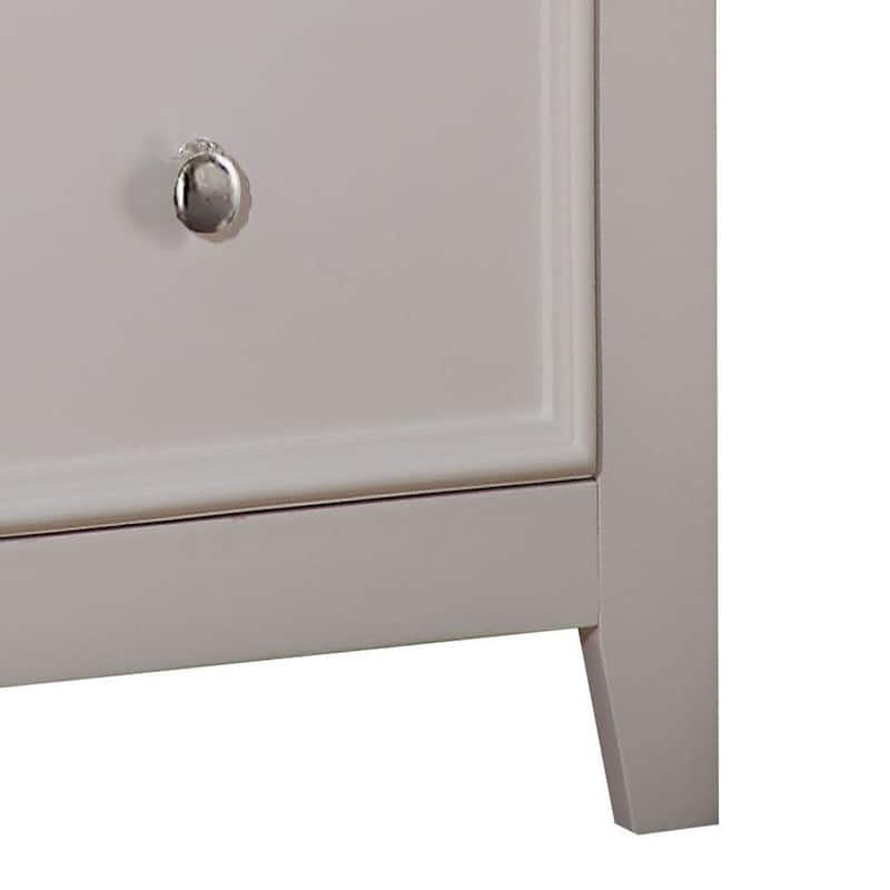 Advanced White Two drawer Nightstand/Bedroom