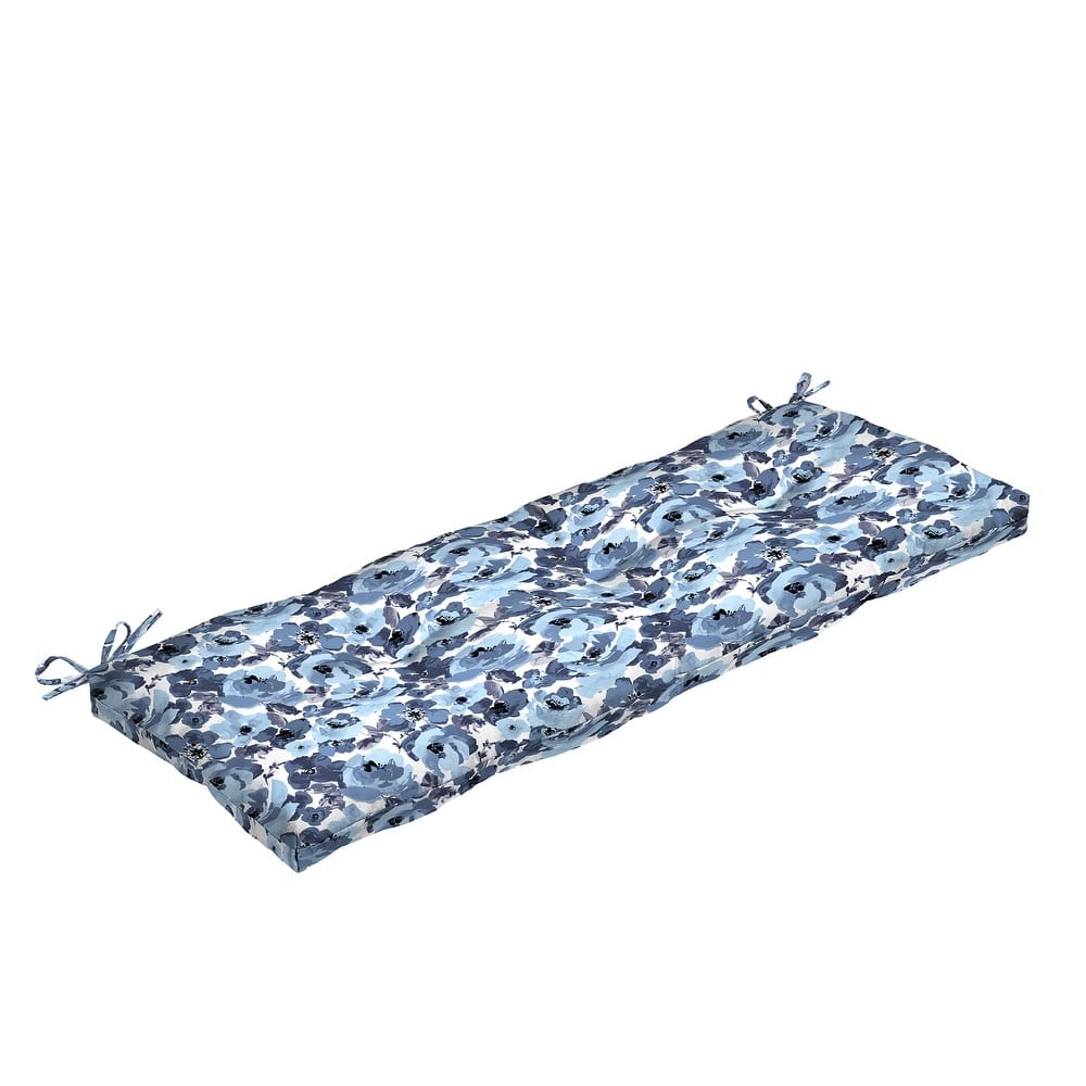 ARDEN Outdoor Plush Modern Tufted Bench Cushion, 48 x 18