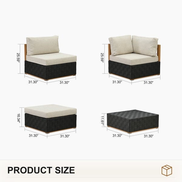 dimension image slide 0 of 14, PURPLE LEAF GLFSF Black sofa with white seat Outdoor Couch for Yard Porch Deck Patio Conversation Sets