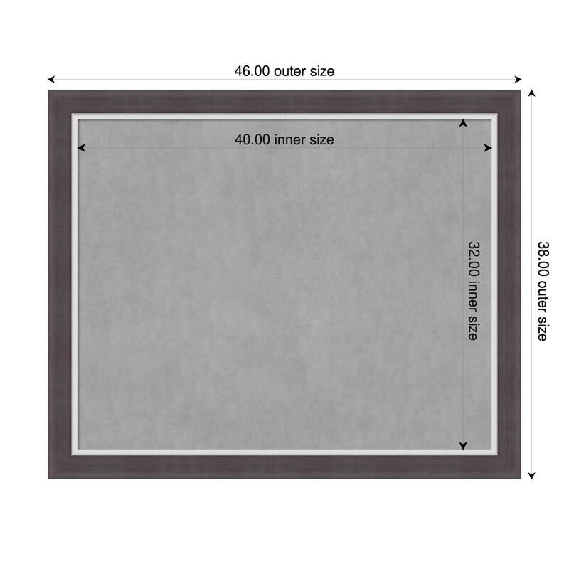 Amanti Art Ellie Brown Silver Framed - 46 x 38 in - Ellie Brown Silver