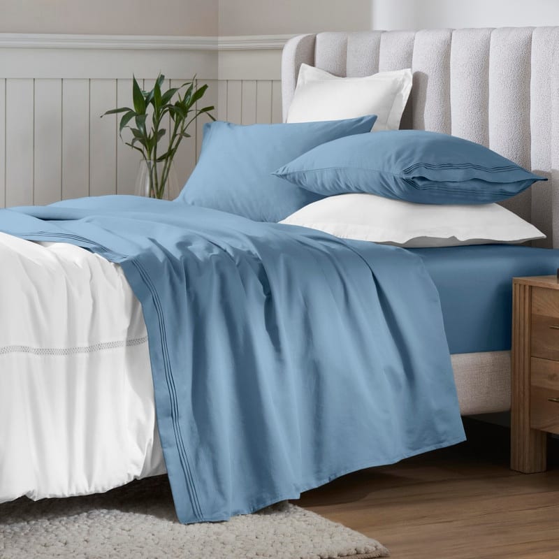 Superior Egyptian Cotton 650 Thread Count Deep Pocket Solid Sheet Set