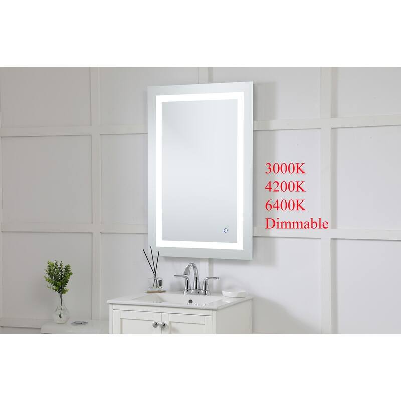 Avalon 24" x 36" Hardwired LED mirror - Silver