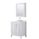 Option White, Chrome Trim, Giotto Quartz Top