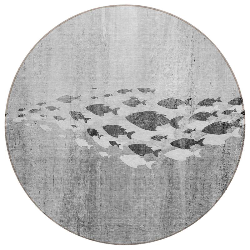 HomeRoots Nautical Transitional Rectangle Outdoor Rug