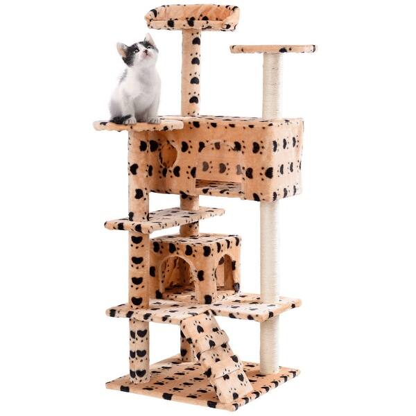 Shop Gymax 52 Cat Tree Kitten Tower With Scratching Post And