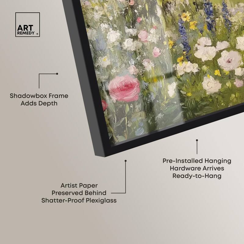 Floral Farmhouse II Shadowbox by Art Remedy
