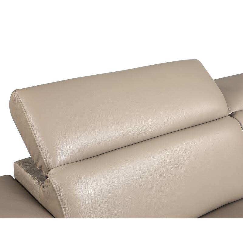Top Grain Italian Leather Loveseat
