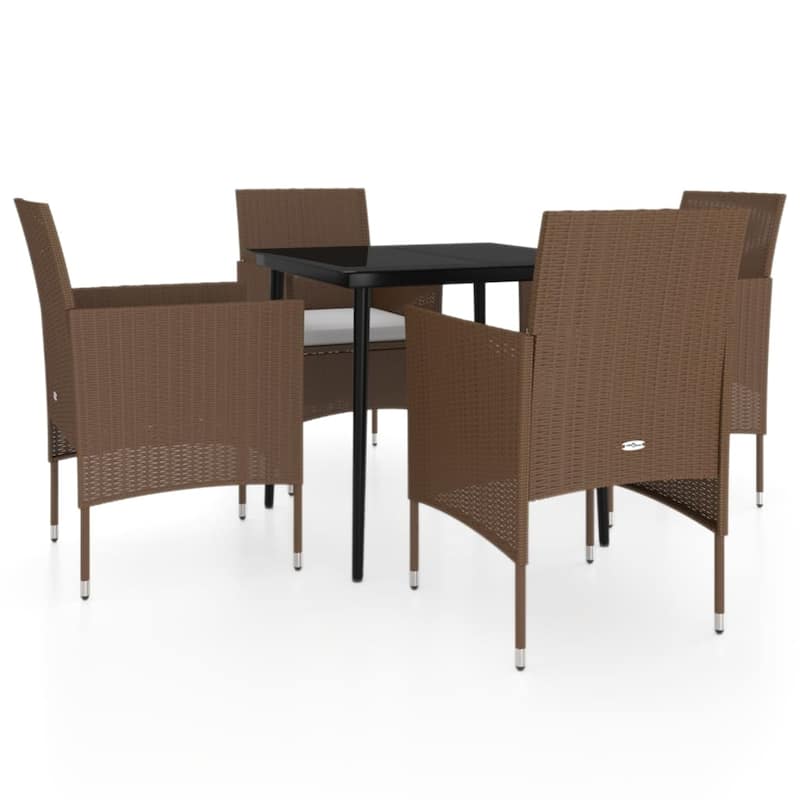 vidaXL Patio Dining Set Outdoor Dining Set Table and Chair Set for Garden