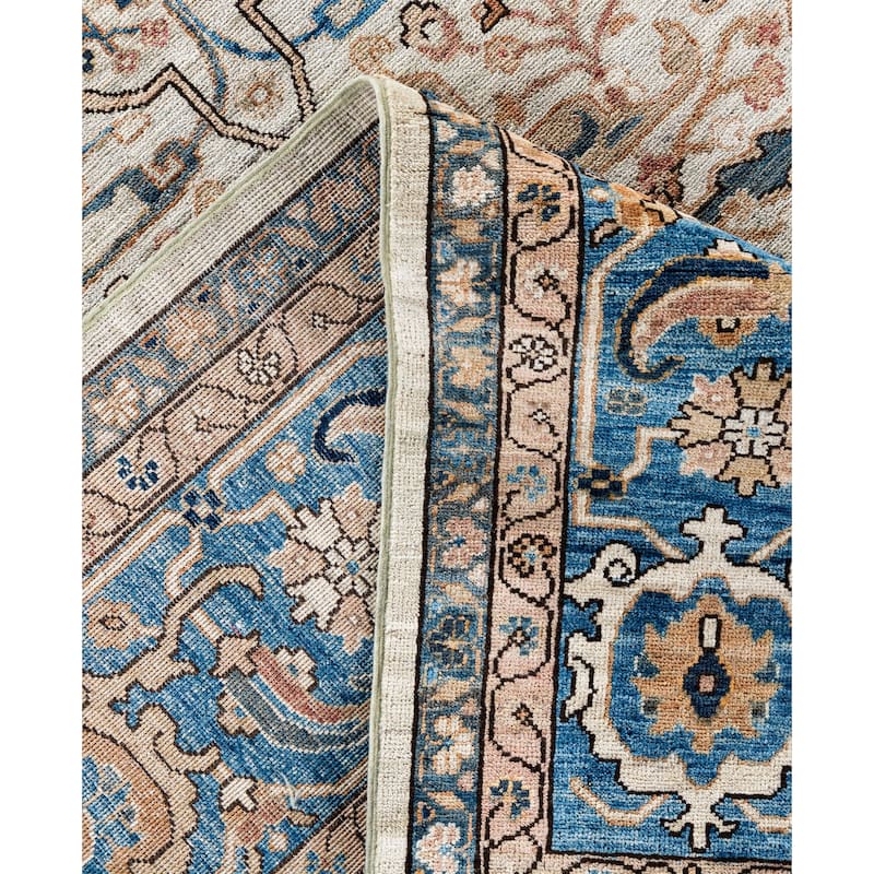 Serapi One-of-a-Kind Hand-Knotted Area Rug - Ivory - 9' 0" x 11' 10"