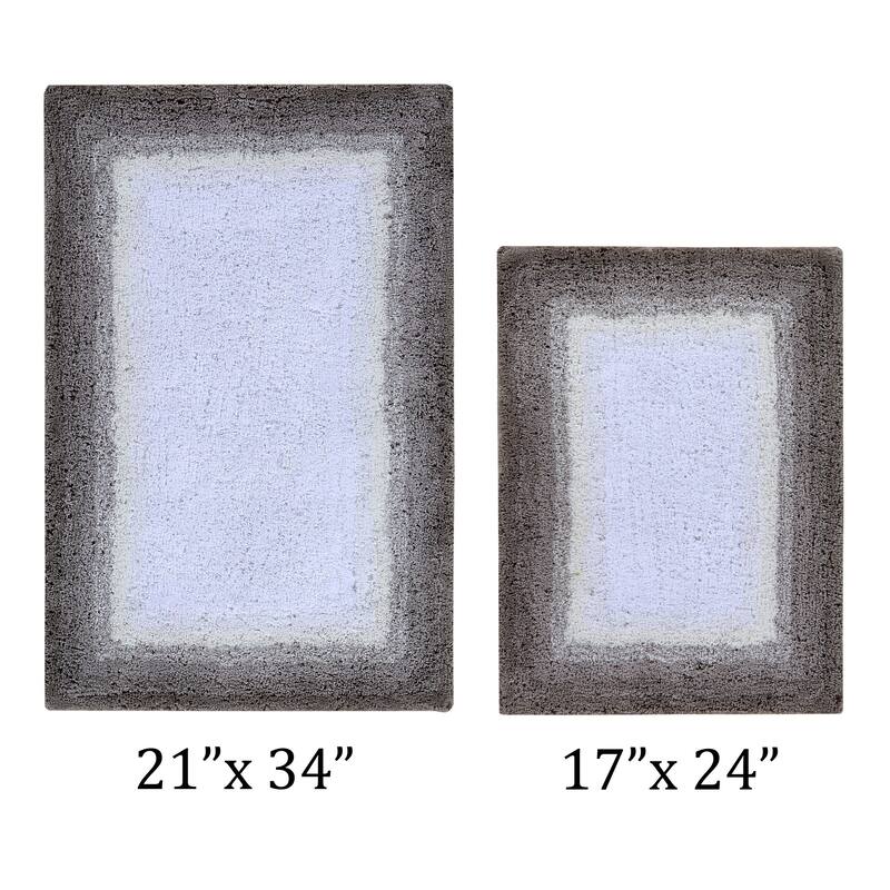 Better Trends 100% Cotton Super Soft & Highly Water Absorbent Bathroom Rugs-Torrent Collection Tufted Machine Washable Bath Mats - 2 Piece Set (17" x 24" | 21" x 34") - Beige