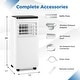 preview thumbnail 3 of 7, Gymax 8000 BTU Portable Air Conditioner Floor AC Unit Fan &
