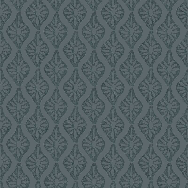 Chris Loves Julia x NuWallpaper Nova Blue Smoke Peel and Stick Wallpaper