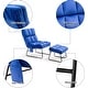 preview thumbnail 50 of 67, MCombo Accent Chair with Ottoman,Velvet Modern Side Pocket Metal Legs Club Chair,0014