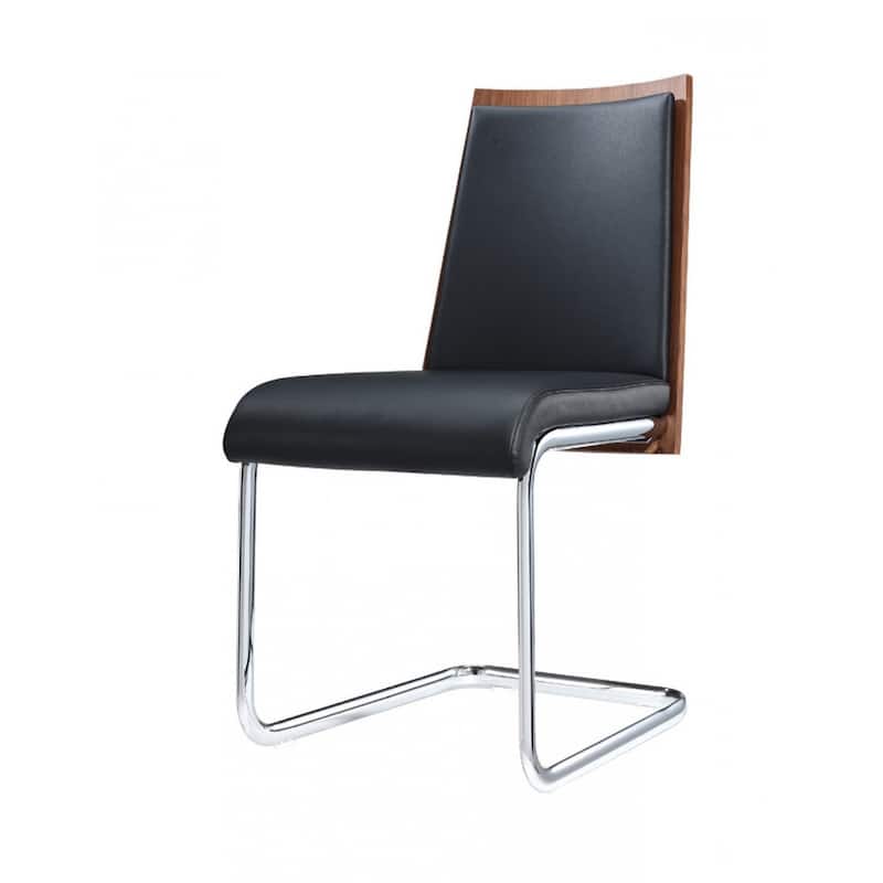 Morgan - Modern Black & Walnut Dining Chair (Set Of 2)