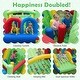 preview thumbnail 6 of 8, Gymax Inflatable Bounce Castle w/Jumping House Ocean Balls Dual Slides - Multicolor