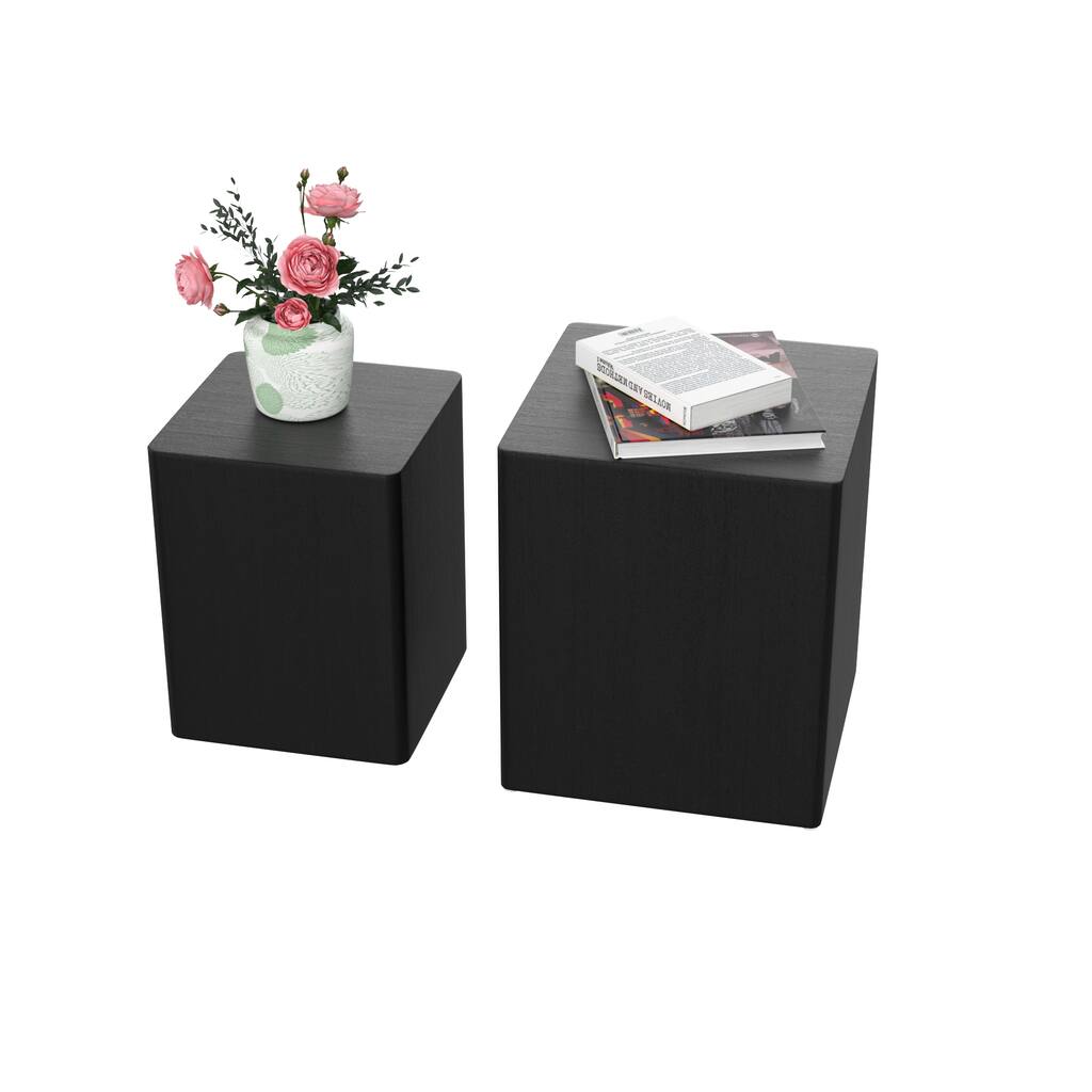 Drum Side Table Set of 2