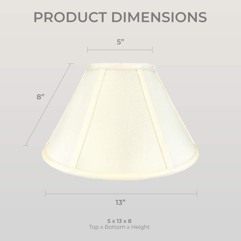 Royal Designs Conical Empire Lamp Shade, Eggshell, 5x13x8 - Bed Bath ...