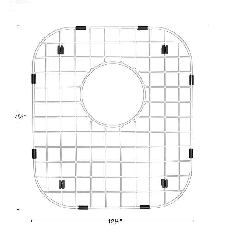 Karran Stainless Steel Bottom Grid Fits E-350, U-5050 - 12-1/2" x 14-5/8" - 12-1/2" x 14-5/8"