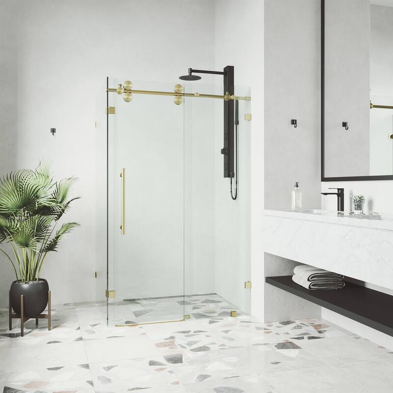 VIGO Winslow Frameless Sliding Shower Enclosure