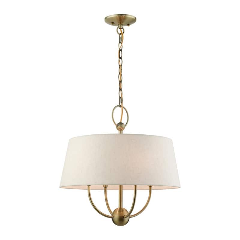 Livex Lighting 4 Light Pendant Chandelier, 49444-01 - 18"W x 18.75"H