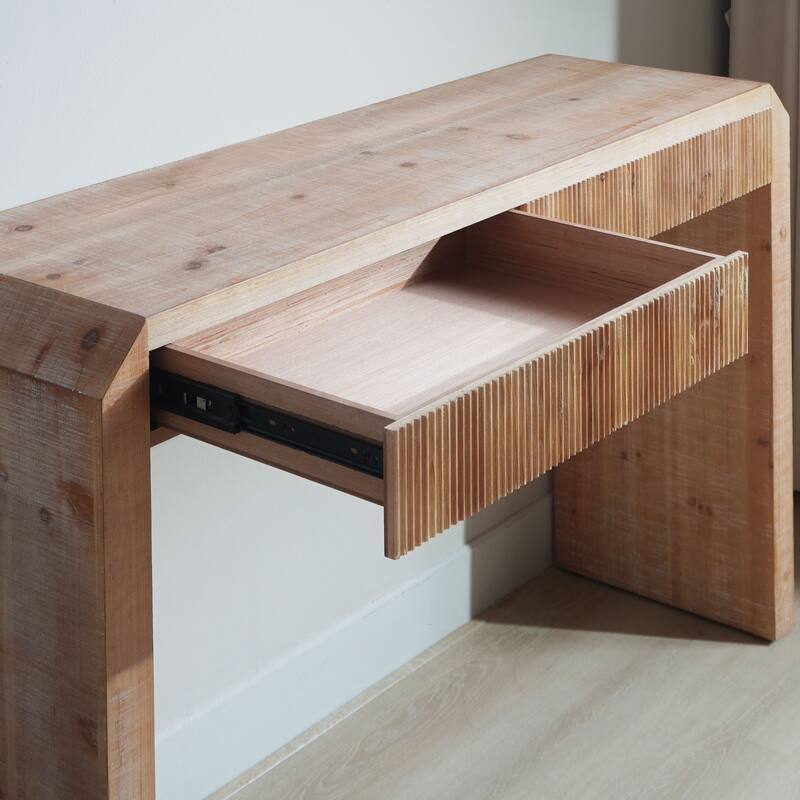 Rustic Wood Console Table with Drawer, Accent Table Hallway Entry Table, Narrow Sofa Table Accent Table