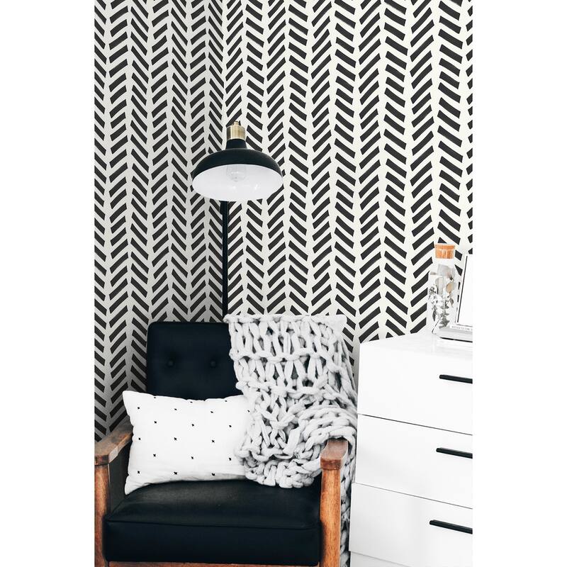 NextWall Mod Chevron Peel and Stick Wallpaper