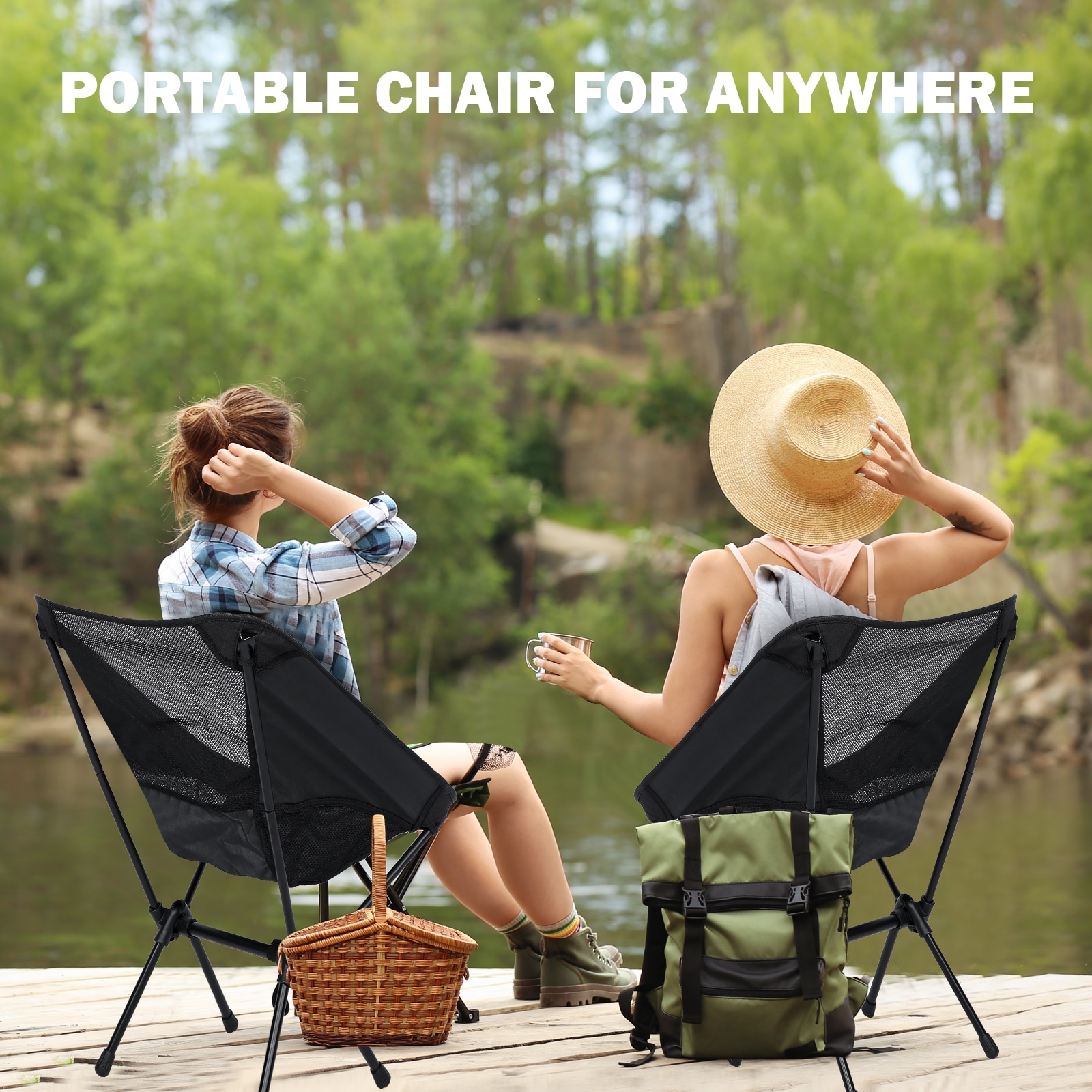Light top folding chair