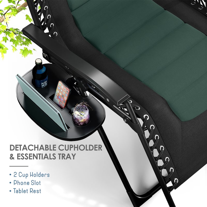 Nestl Outdoor Padded Zero Gravity Chair