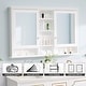 preview thumbnail 97 of 95, Modern Surface Mount Solid Wood Framed Medicine Cabinet With Mirror and Shelves
