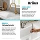preview thumbnail 9 of 22, Kraus Oletto 1-Handle 2-Function Pulldown Kitchen Faucet