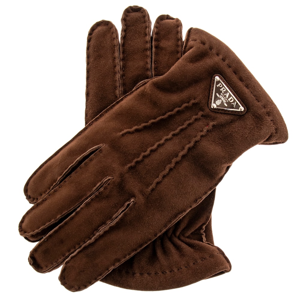 Prada Men's Suede Gloves