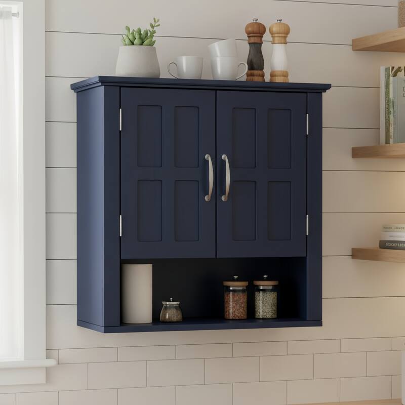 Bathroom Wall Storage Cabinet, Multi -functional Wall Mounted Cabinet with Adjustable Shelves, Medicine Cabinet