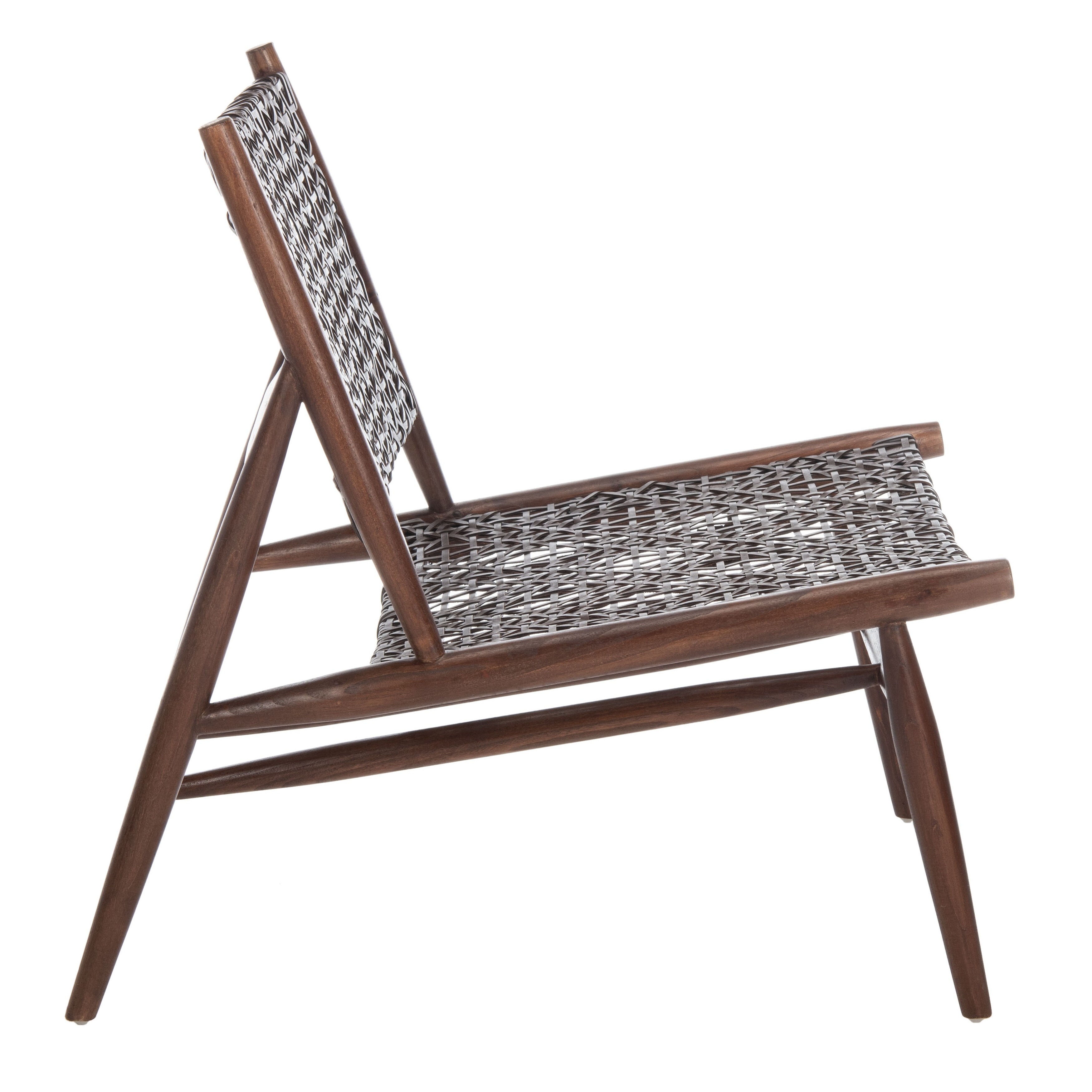 Safavieh bandelier leather shop weave accent chair