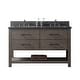 preview thumbnail 112 of 197, Sudio Design Bathroom Vanity Windwood Collection. 54" Double Sink - Smoke Gray