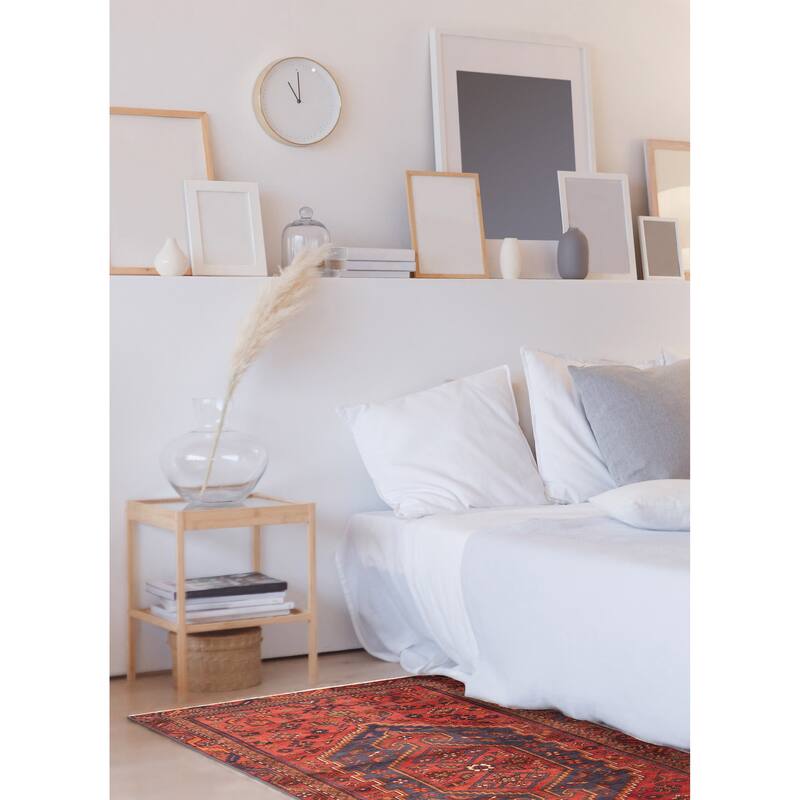 ECARPETGALLERY Hand-knotted Andelz Dark Red Wool Rug - 3'8 x 6'8