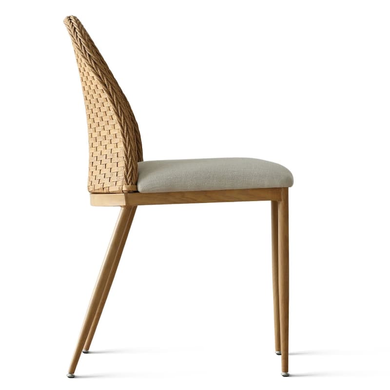Coastal Rattan Dining Chair (Set of 2)