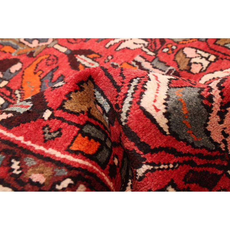 ECARPETGALLERY Hand-knotted Andelz Red Wool Rug - 3'5 x 10'2