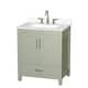 Option Light Green / White Quartz Top / Brushed Nickel